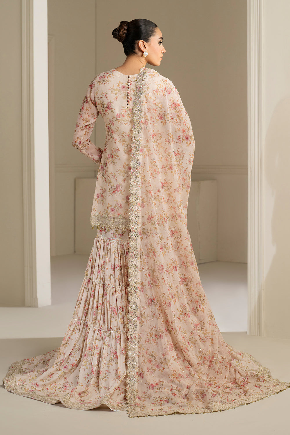 Baroque | Formals Collection | EMBROIDERED CHIFFON UF-4164 by Baroque - Designer Dress  - Type : Ladies Clothes - Available at Libayah - 100% Original 