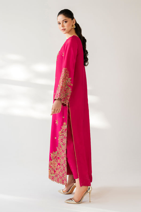 Baroque | Luxury Pret 25 | EMBROIDERED RAW SILK PR-1165 by Baroque - Designer Dress  - Type : Ladies Clothes - Available at Libayah - 100% Original 