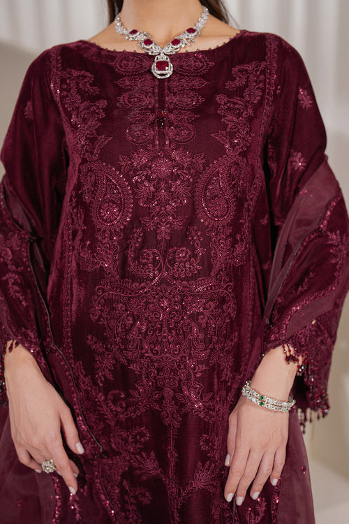 Baroque | Velvet 25 | UF-758 by Baroque - Designer Dress  - Type : Ladies Clothes - Available at Libayah - 100% Original 