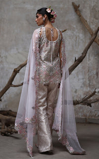 Threads and Motifs | Formal Dresses 25 | Organza Embroidered Shirt by Threads and Motifs - Designer Dress  - Type : Ladies Clothes - Available at Libayah - 100% Original 