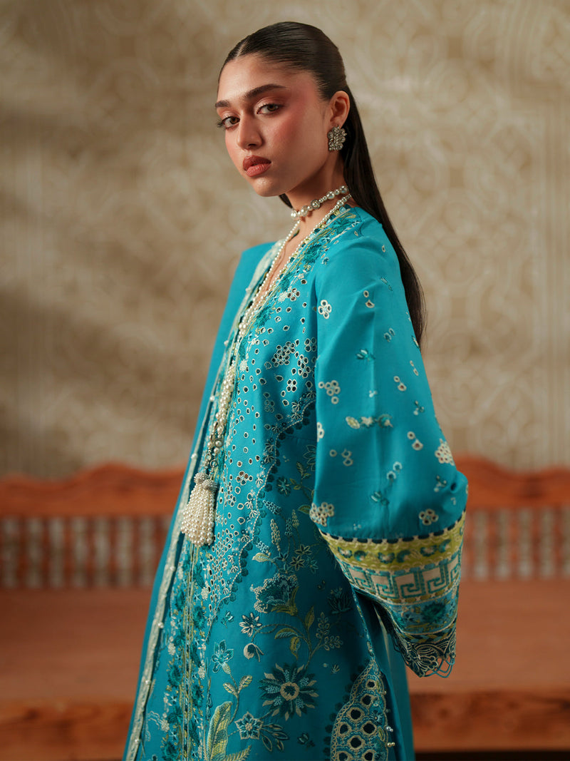 Bin Ilyas | Mashriq Luxury Lawn 26 | D-116-B by Bin Ilyas - Designer Dress  - Type : Ladies Clothes - Available at Libayah - 100% Original 