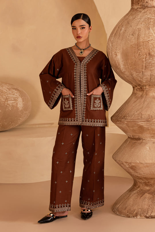 Batik | Boho | Cognac 3Pc by Batik - Designer Dress - Type: Ladies Clothes - Available at Libayah - 100% Original