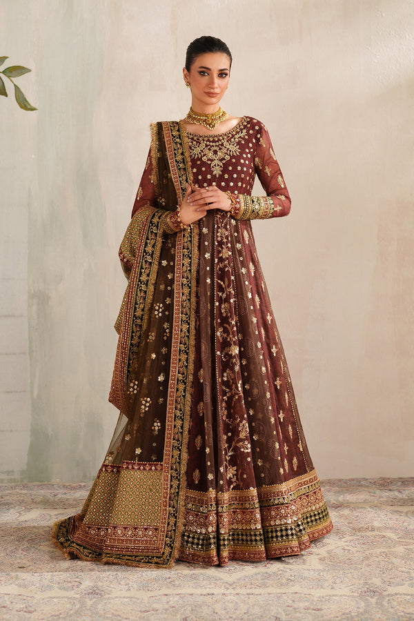 Baroque | Formals Collection | EMBROIDERED CHIFFON UF-4376 by Baroque - Designer Dress  - Type : Ladies Clothes - Available at Libayah - 100% Original 