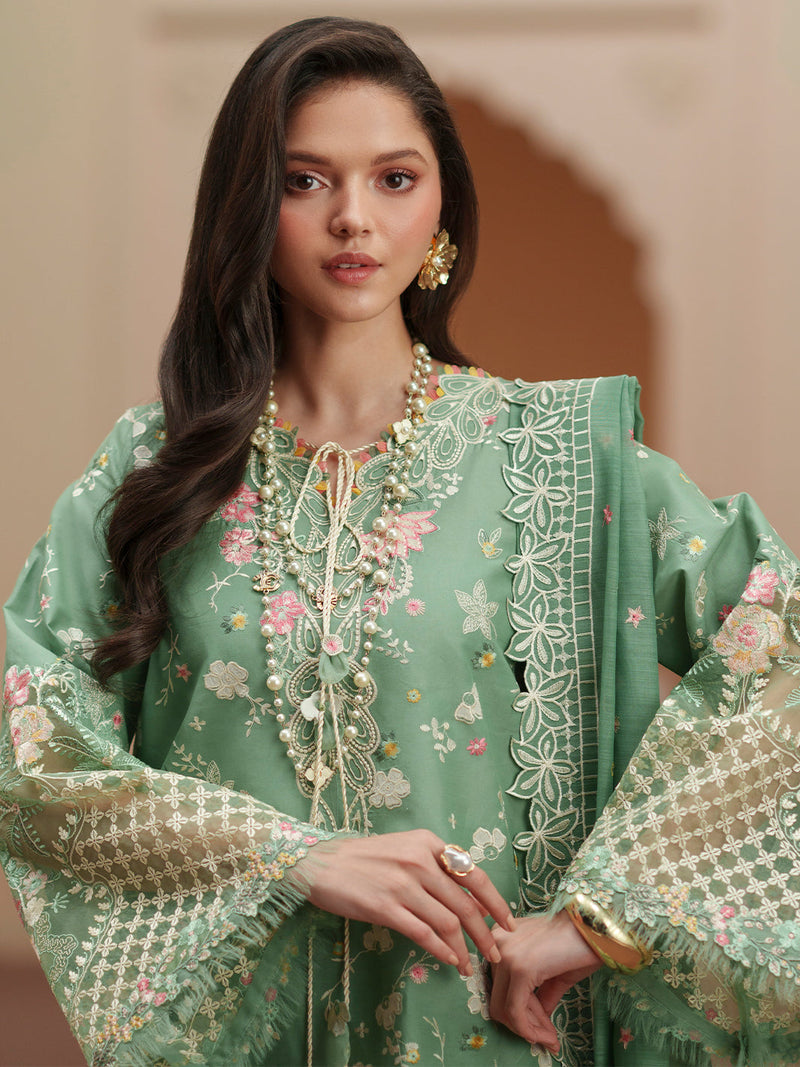 Bin Ilyas | Mashriq Luxury Lawn 26 | D-117-A by Bin Ilyas - Designer Dress  - Type : Ladies Clothes - Available at Libayah - 100% Original 