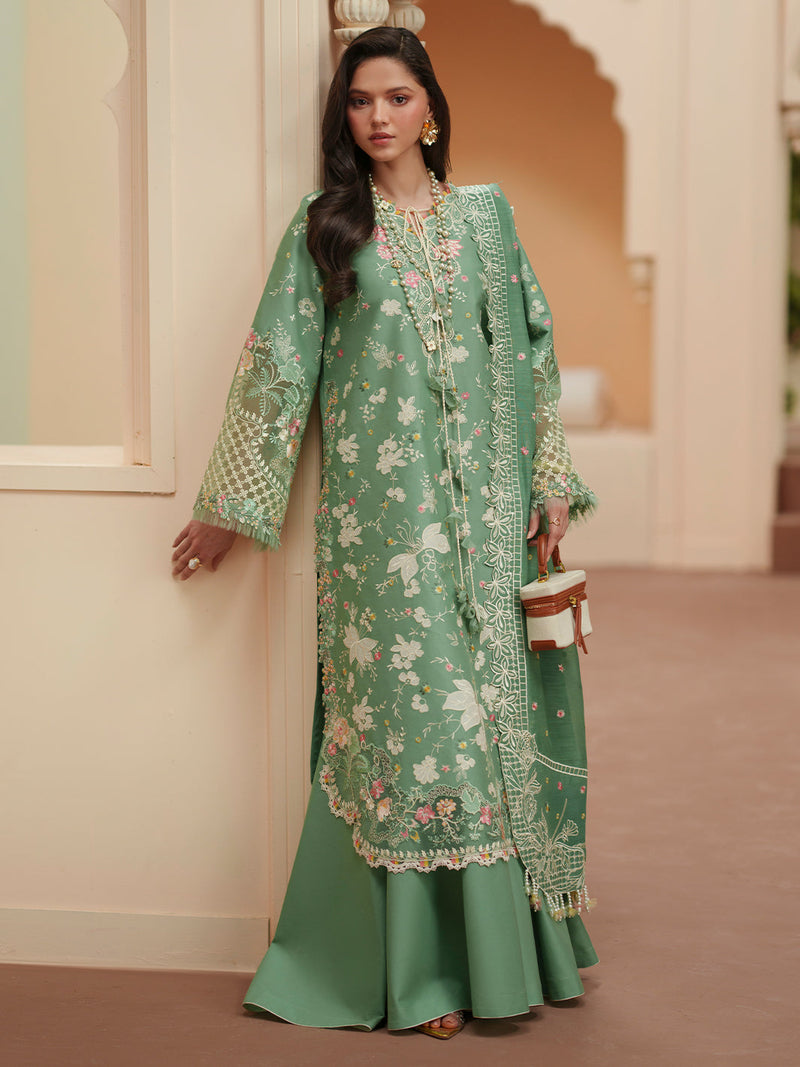 Bin Ilyas | Mashriq Luxury Lawn 26 | D-117-A by Bin Ilyas - Designer Dress  - Type : Ladies Clothes - Available at Libayah - 100% Original 