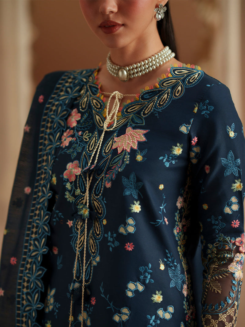 Bin Ilyas | Mashriq Luxury Lawn 26 | D-117-C by Bin Ilyas - Designer Dress  - Type : Ladies Clothes - Available at Libayah - 100% Original 