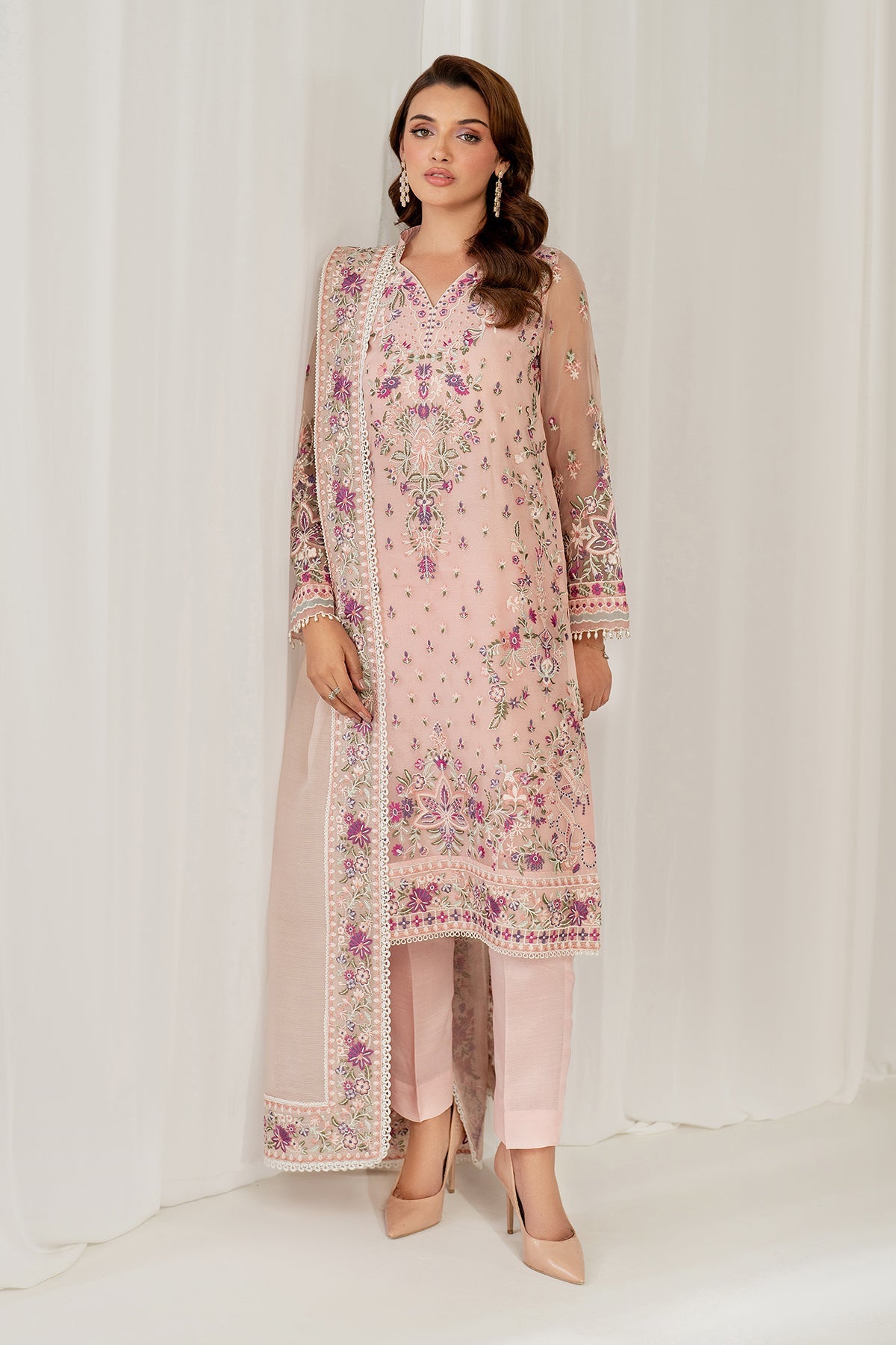 Baroque | Formal Collection | UF-4052 by Baroque - Designer Dress  - Type : Ladies Clothes - Available at Libayah - 100% Original 
