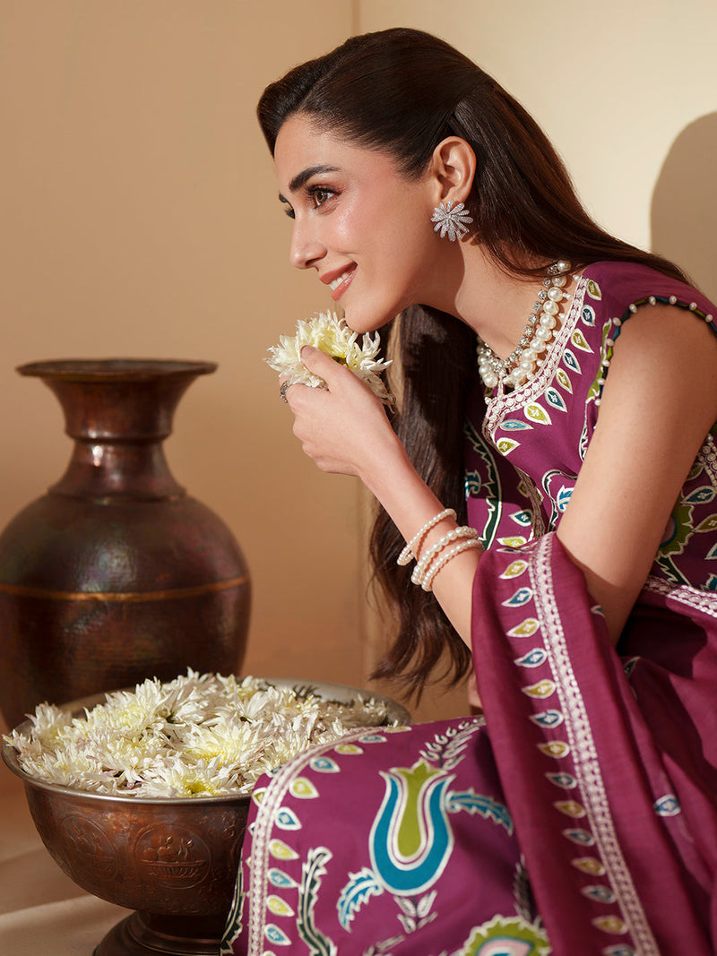 Bin Ilyas | Mashriq Luxury Lawn 26 | D-118-A by Bin Ilyas - Designer Dress  - Type : Ladies Clothes - Available at Libayah - 100% Original 