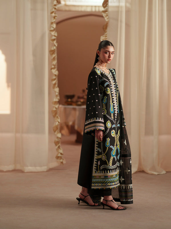 Bin Ilyas | Mashriq Luxury Lawn 26 | D-118-B by Bin Ilyas - Designer Dress  - Type : Ladies Clothes - Available at Libayah - 100% Original 