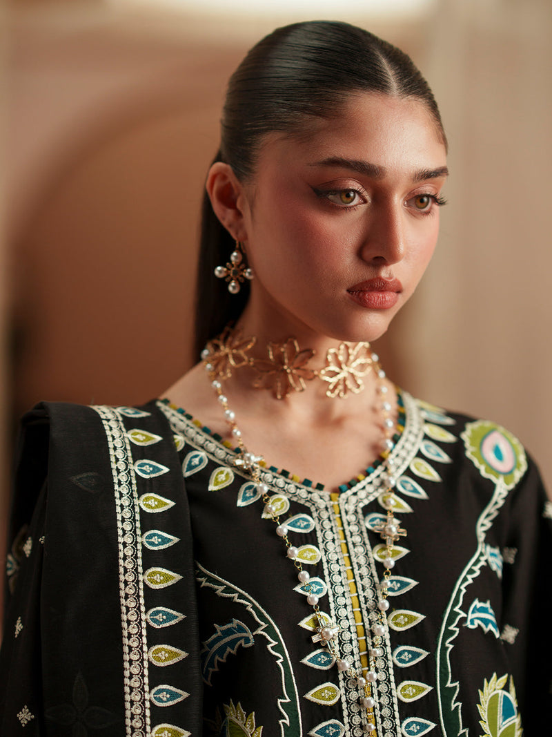 Bin Ilyas | Mashriq Luxury Lawn 26 | D-118-B by Bin Ilyas - Designer Dress  - Type : Ladies Clothes - Available at Libayah - 100% Original 