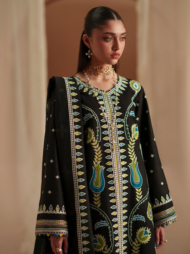 Bin Ilyas | Mashriq Luxury Lawn 26 | D-118-B by Bin Ilyas - Designer Dress  - Type : Ladies Clothes - Available at Libayah - 100% Original 