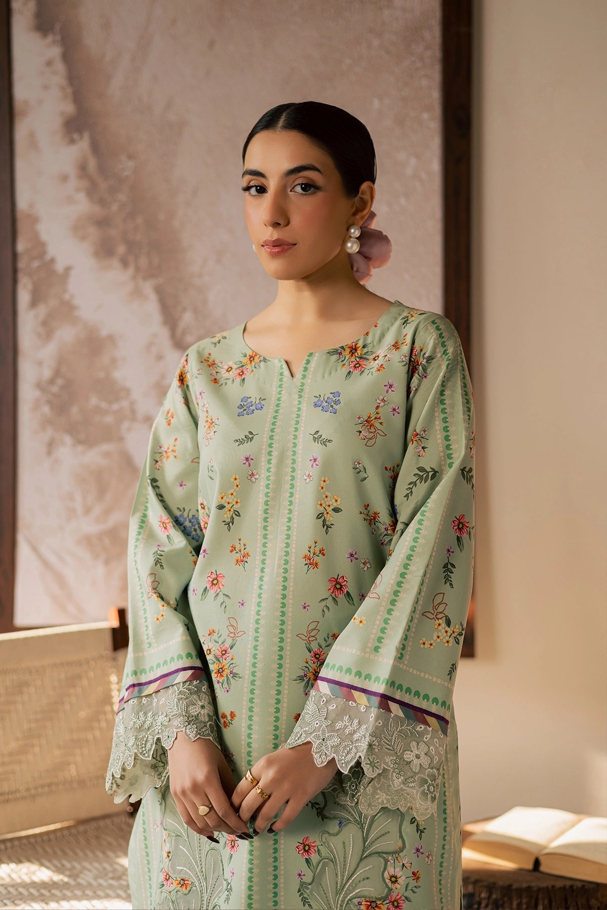 Afrozeh | Basic Pret 26 RTW | NACRE by Afrozeh - Designer Dress  - Type : Ladies Clothes - Available at Libayah - 100% Original 
