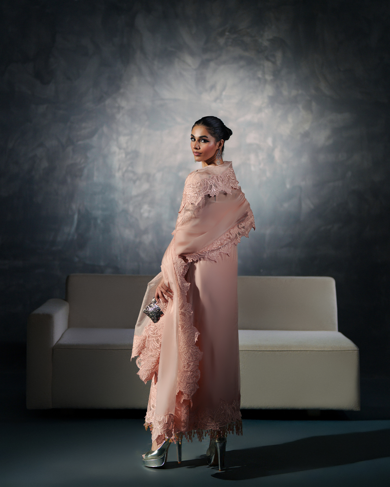 Vasal | Zyra Luxe Pret 26 | Peach Charm by Vasal - Designer Dress  - Type : Ladies Clothes - Available at Libayah - 100% Original 