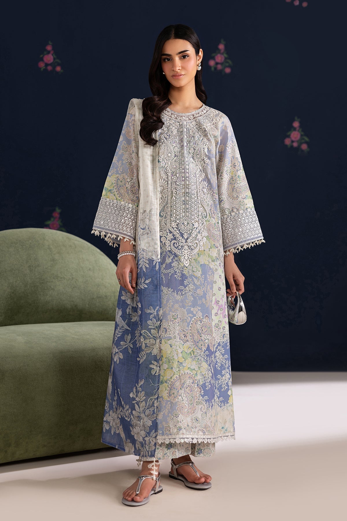Baroque | Luxury Summer Pret | UF-4459 by Baroque - Designer Dress  - Type : Ladies Clothes - Available at Libayah - 100% Original 