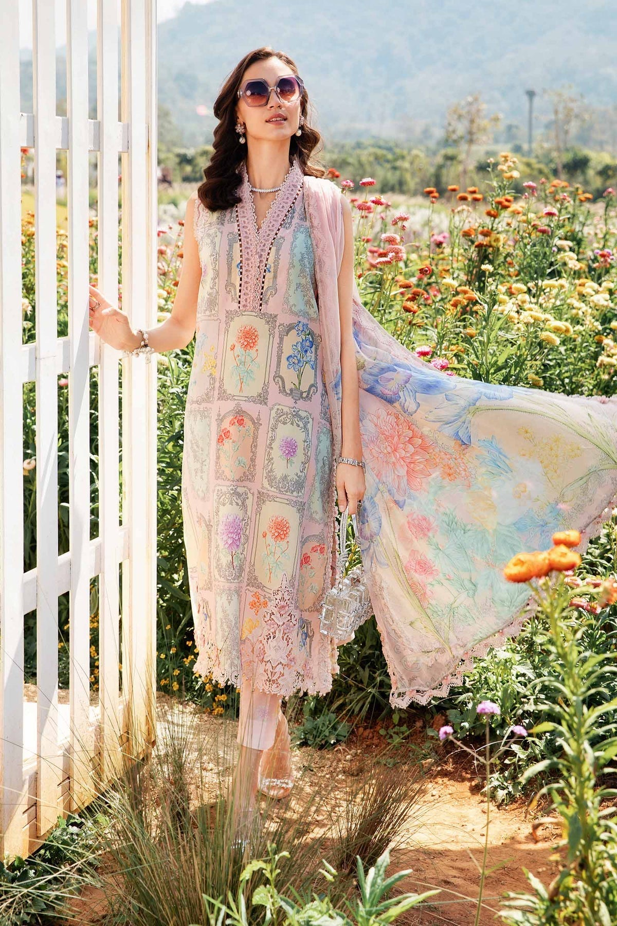 Maria B | M Prints 25 | MPT-2511-A by Maria B - Designer Dress - Type: Ladies Clothes - Available at Libayah - 100% Original