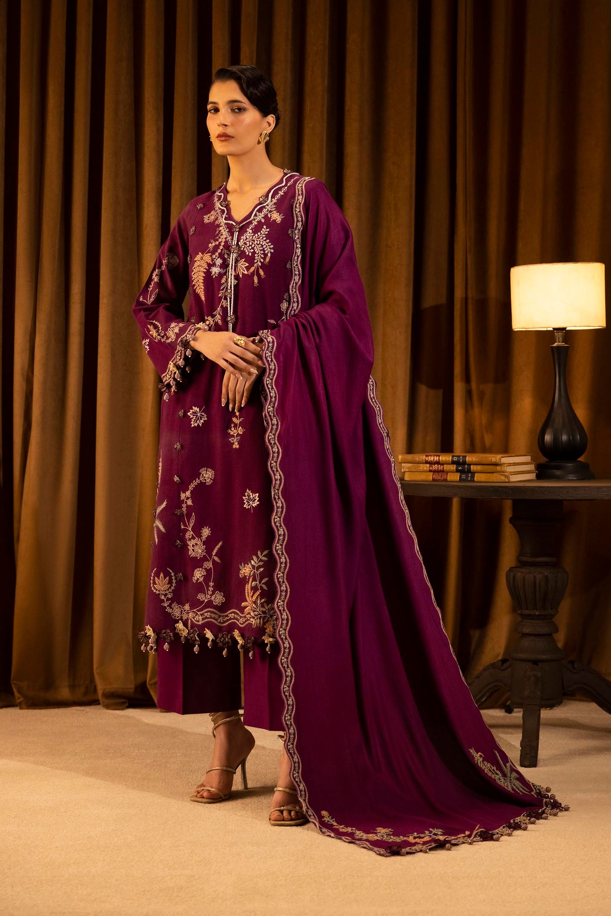 Sana Safinaz | Muzlin Winter 25 | 011B by Sana Safinaz - Designer Dress - Type : Ladies Clothes - Available at Libayah - 100% Original 