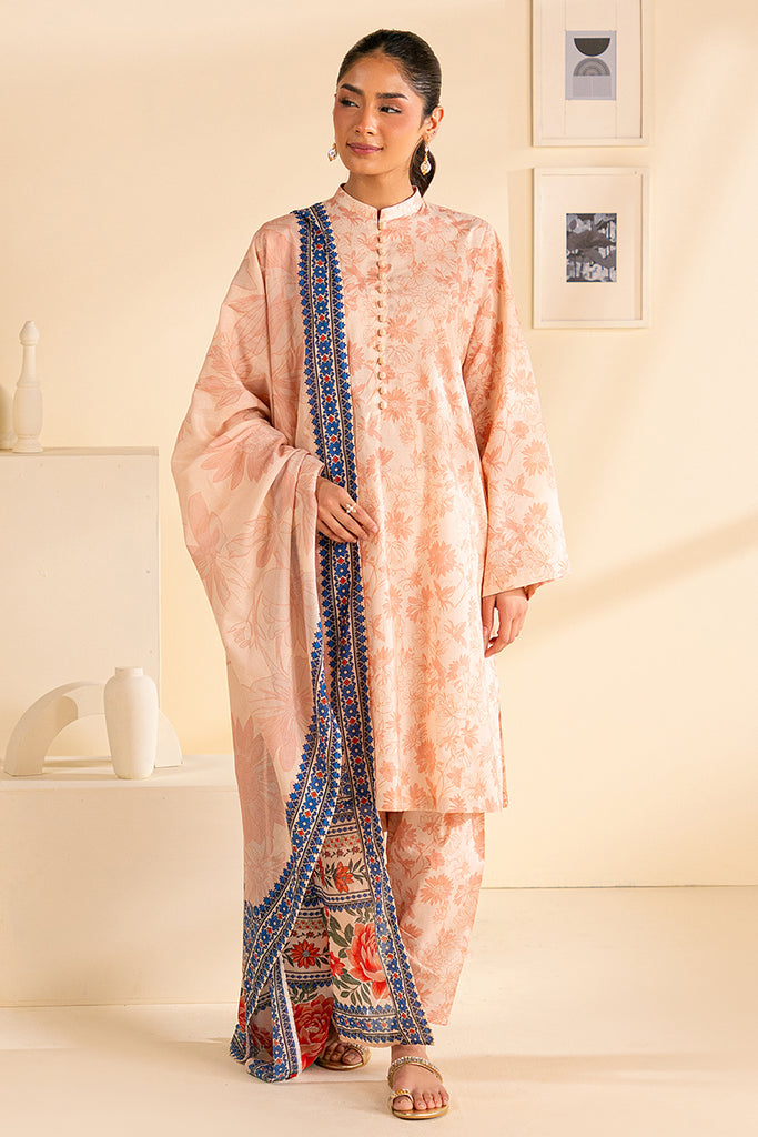Cross Stitch | Daily Wear | PEACH DUST by Cross Stitch - Designer Dress - Type: Casuals - Available at Libayah - 100% Original