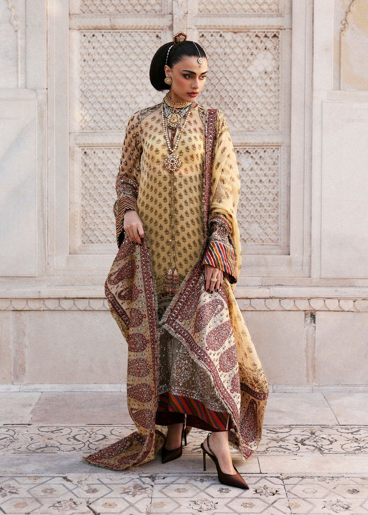Hussain Rehar | Luxury Pret AW 25 | Marigale by Hussain Rehar - Designer Dress  - Type : Ladies Clothes - Available at Libayah - 100% Original 