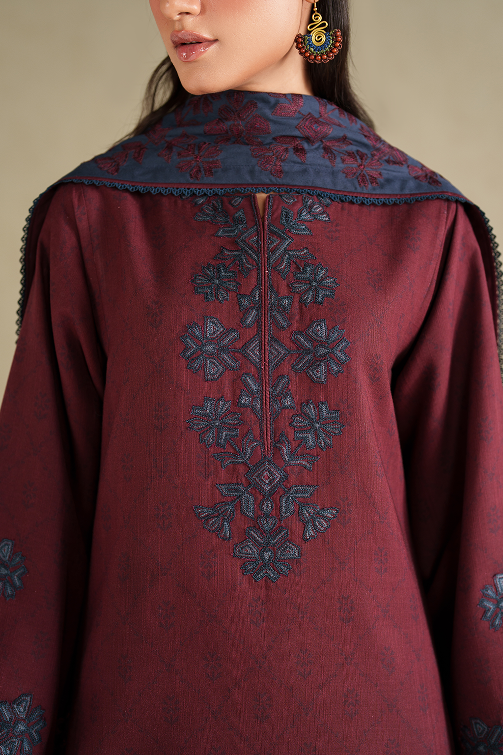 Iznik | Winter Chapter 25 | UE-592 Printed Khaddar by Iznik - Designer Dress - Type : Ladies Clothes - Available at Libayah - 100% Original 