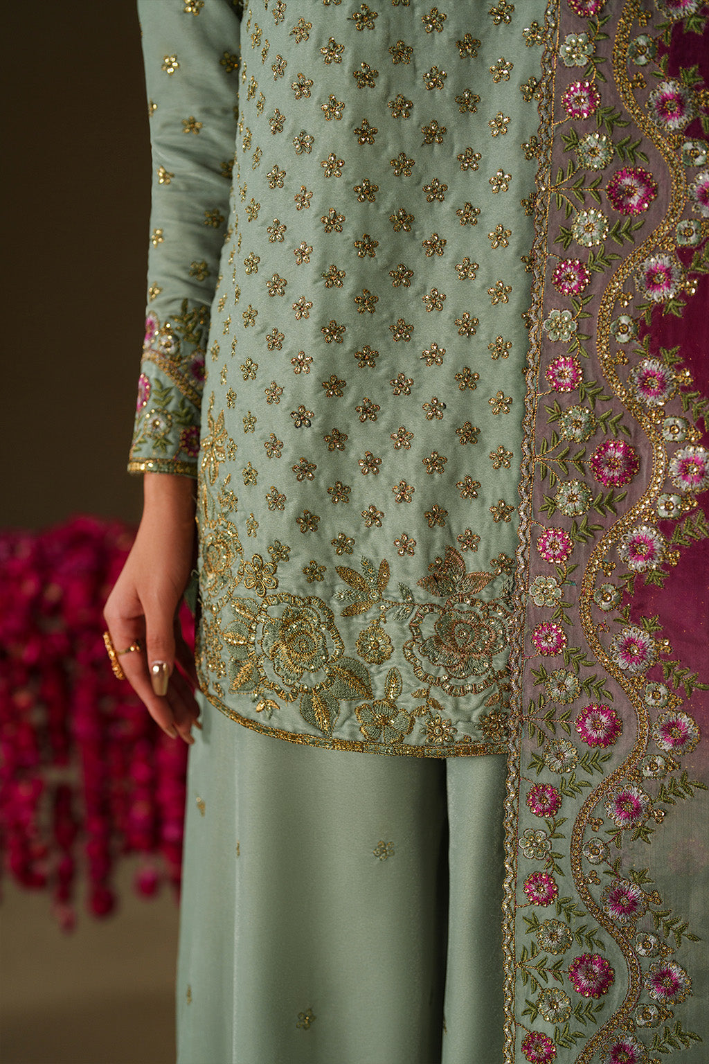 Iznik | Velvet 25 | IV-73 Embroidered Velvet by Iznik - Designer Dress - Type : Ladies Clothes - Available at Libayah - 100% Original 