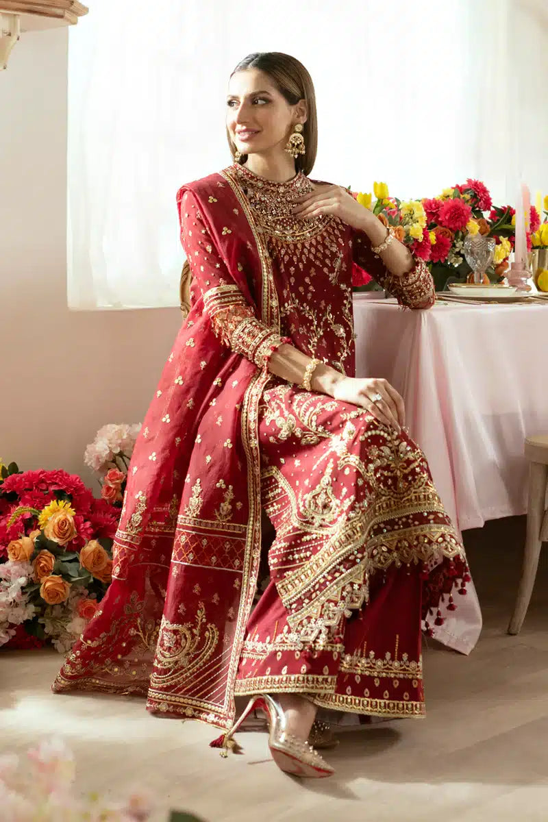Qalamkar | Dilnaz Wedding Formals | DN-03 ZAINA by Qalamkar - Designer Dress  - Type : Wedding Dress - Available at Libayah - 100% Original 