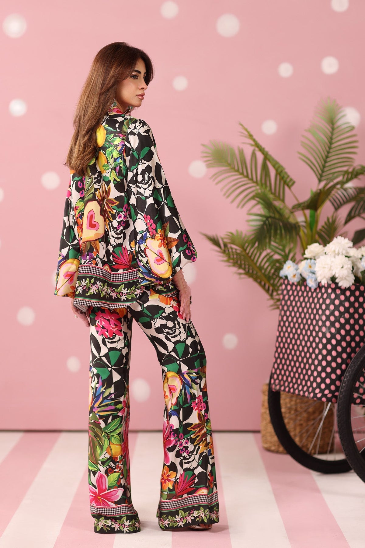 Musferah Saad | Resort Collection | Noir Tropics by Musferah Saad - Designer Dress  - Type : Ladies Clothes - Available at Libayah - 100% Original 