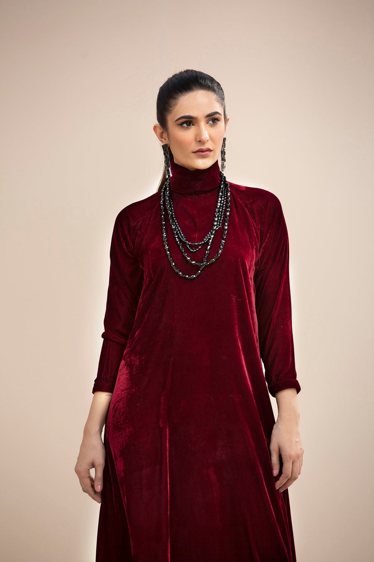 Hana | Mavi Velvets | VLT012 by Hana - Designer Dress - Type: Ladies Clothes - Available at Libayah - 100% Original