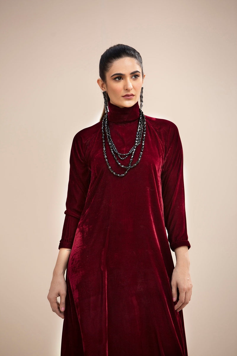Hana | Mavi Velvets | VLT012 by Hana - Designer Dress - Type: Ladies Clothes - Available at Libayah - 100% Original