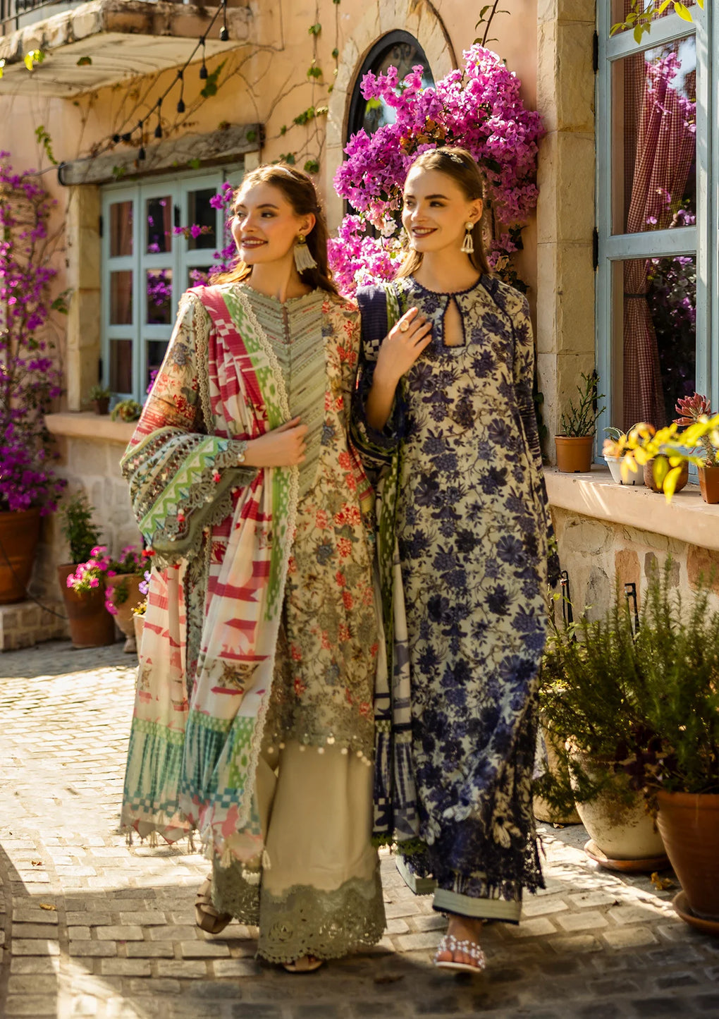 Elaf Premium | Print Chikankari 25 | ELK-01B GIARDINO by Elaf Premium - Designer Dress - Type: Ladies Clothes - Available at Libayah - 100% Original