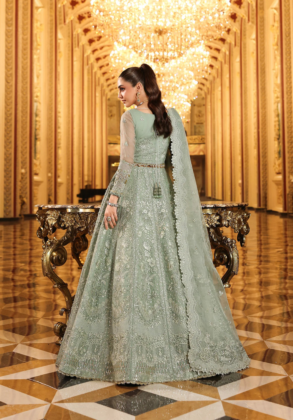 Elaf Premium | Stardom Formal Handwork 25 | ESH-03 LIME LIGHT