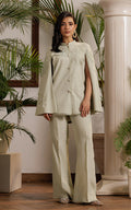Threads and Motifs | Formal Dresses 25 | Embroidered Cape With Trouser by Threads and Motifs - Designer Dress  - Type : Ladies Clothes - Available at Libayah - 100% Original 