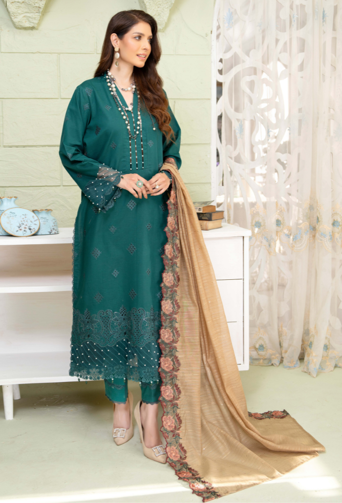 Humdum | Baad e Baharan Lawn | Baad e Baharan - D07 by HumDum - Designer Dress - Type: Ladies Clothes - Available at Libayah - 100% Original