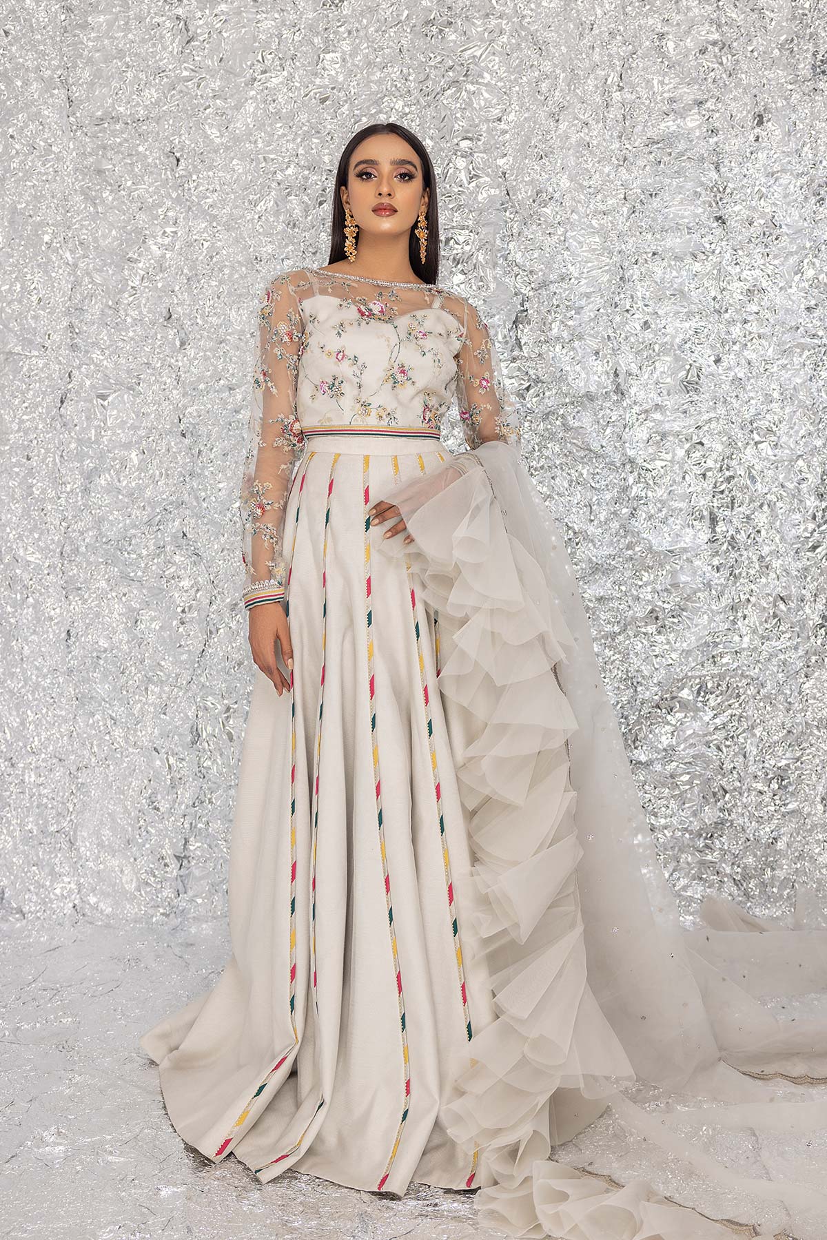 Mina Kashif | Luxury Pret | MK23-04 by Mina Kashif - Designer Dress - Type: Formal - Available at Libayah - 100% Original