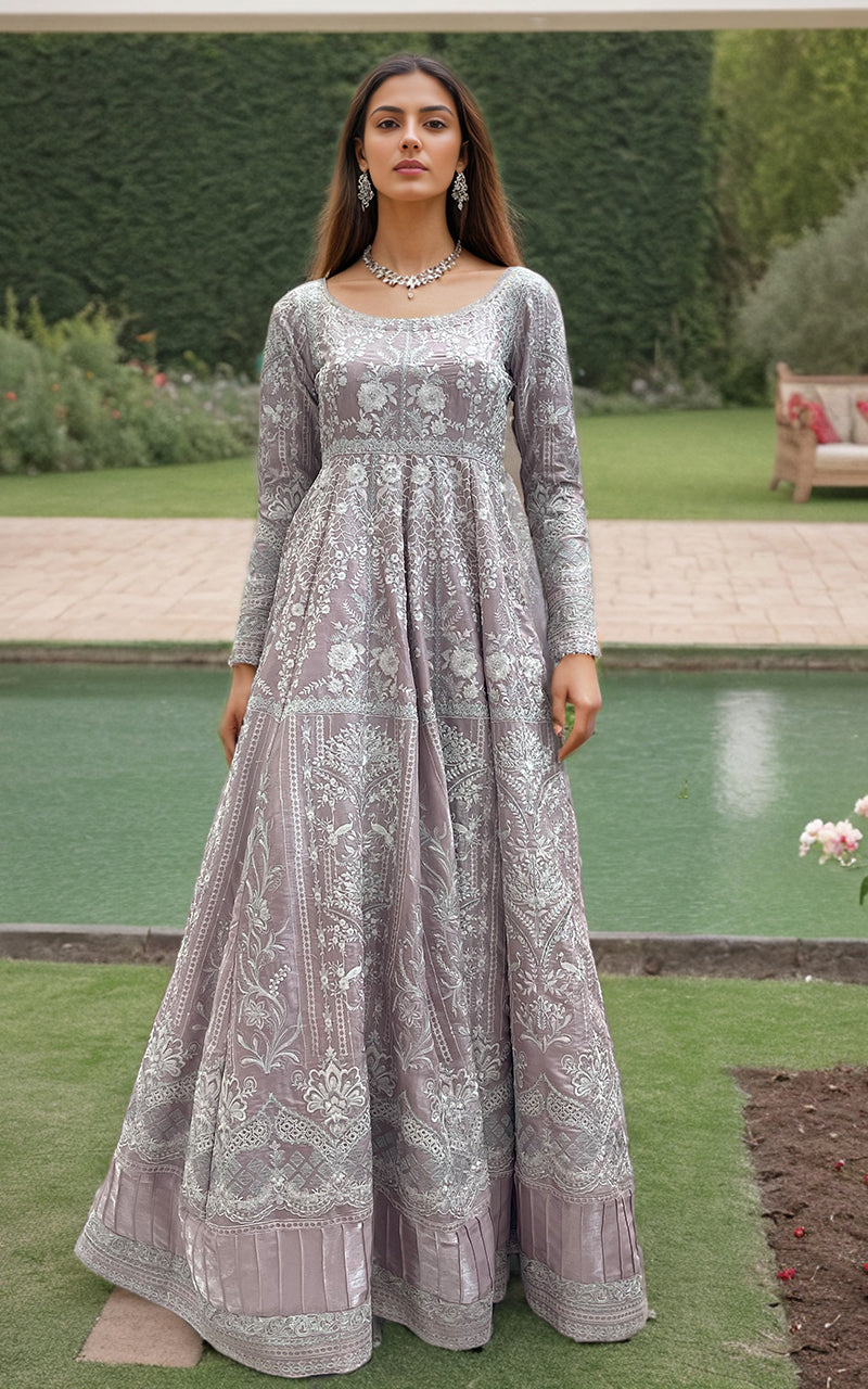 Threads and Motifs | Formal Dresses 25 | Embroidered Maxi by Threads and Motifs - Designer Dress  - Type : Ladies Clothes - Available at Libayah - 100% Original 