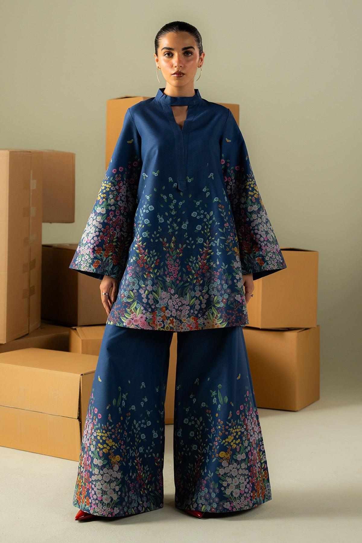 Afrozeh | Coords 25 | Muted by Afrozeh - Designer Dress  - Type : Ladies Clothes - Available at Libayah - 100% Original 