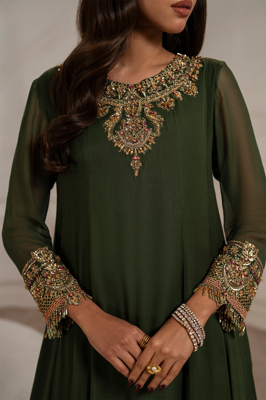 Iznik | Festive Formal |  UE-416 Embroidered Chiffon by Iznik - Designer Dress  - Type : Ladies Clothes - Available at Libayah - 100% Original 