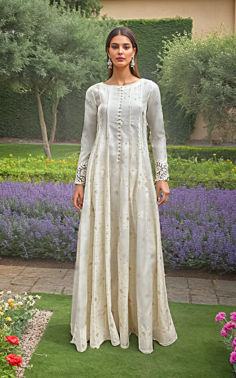 Threads and Motifs | Formal Dresses 25 | FLARED PESHWAS WITH DUPATTA AND TROUSER by Threads and Motifs - Designer Dress  - Type : Ladies Clothes - Available at Libayah - 100% Original 