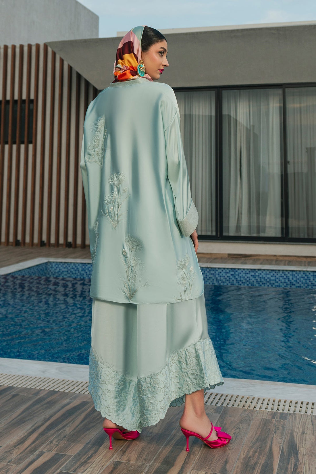 Fahad Hussayn | Lawn Banger | Aqua Babe by Erum Khan - Designer Dress - Type: Ladies Clothes - Available at Libayah - 100% Original