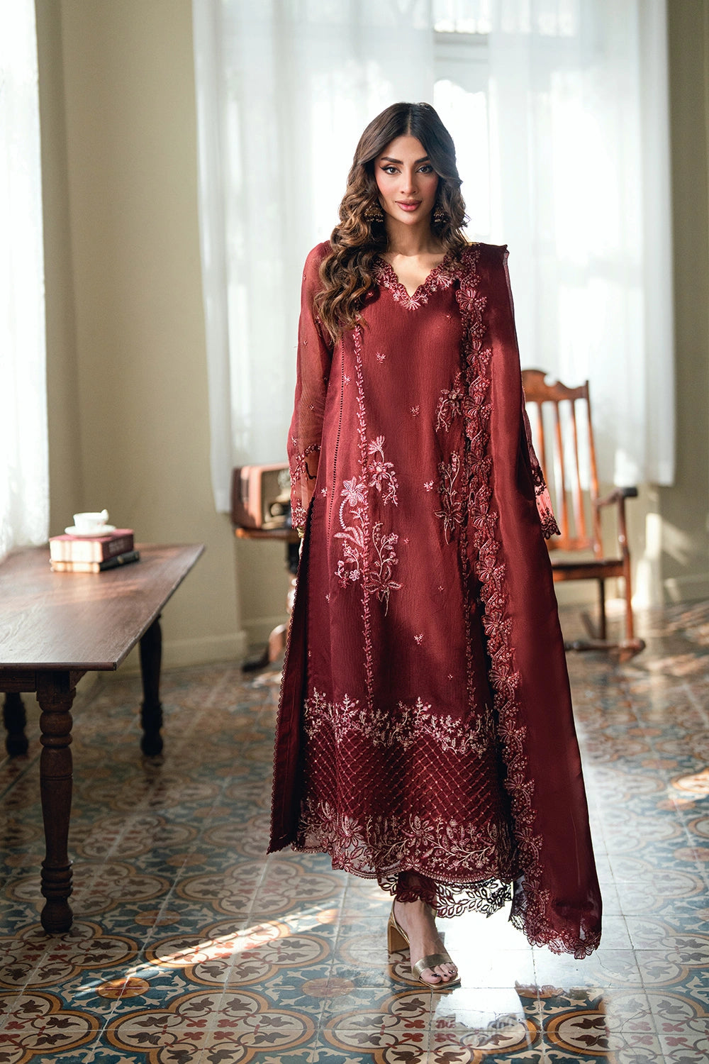 Azure | Eid Drop | Hibiscus - by Libayah - Registered Vendor of : Azure - 100% Original Designer Dress
