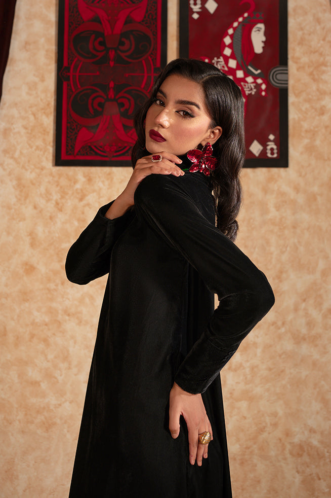 Fozia Khalid | Velvet Deck | Shadow by Fozia Khalid - Designer Dress - Type: Formal - Available at Libayah - 100% Original