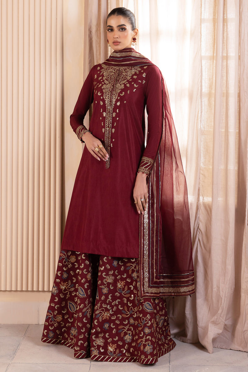 Jazmin | Formals Collection | RAW SILK UR-7016 by Jazmin - Designer Dress - Type: Ladies Clothes - Available at Libayah - 100% Original