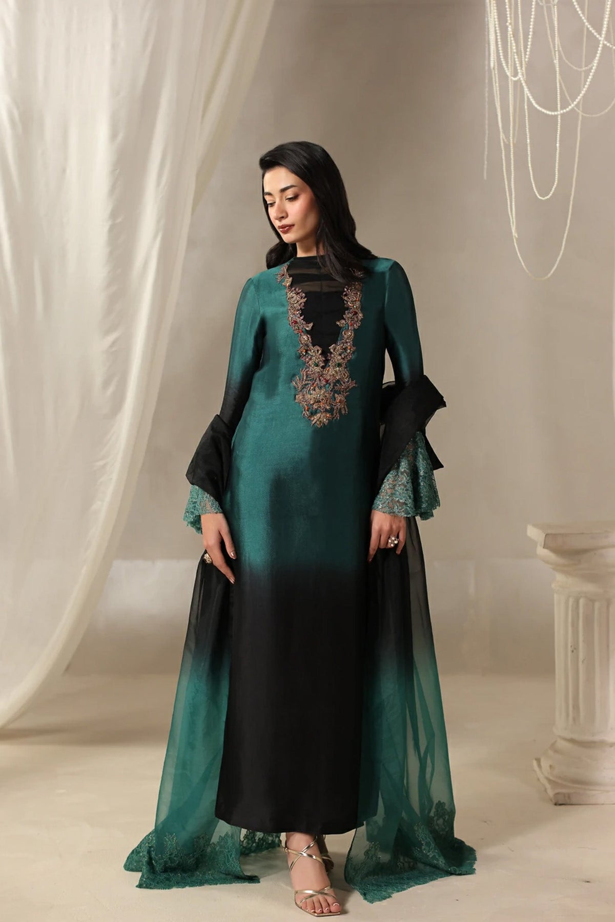 Musferah Saad | Into Twilight | Celestia by Musferah Saad - Designer Dress  - Type : Ladies Clothes - Available at Libayah - 100% Original 
