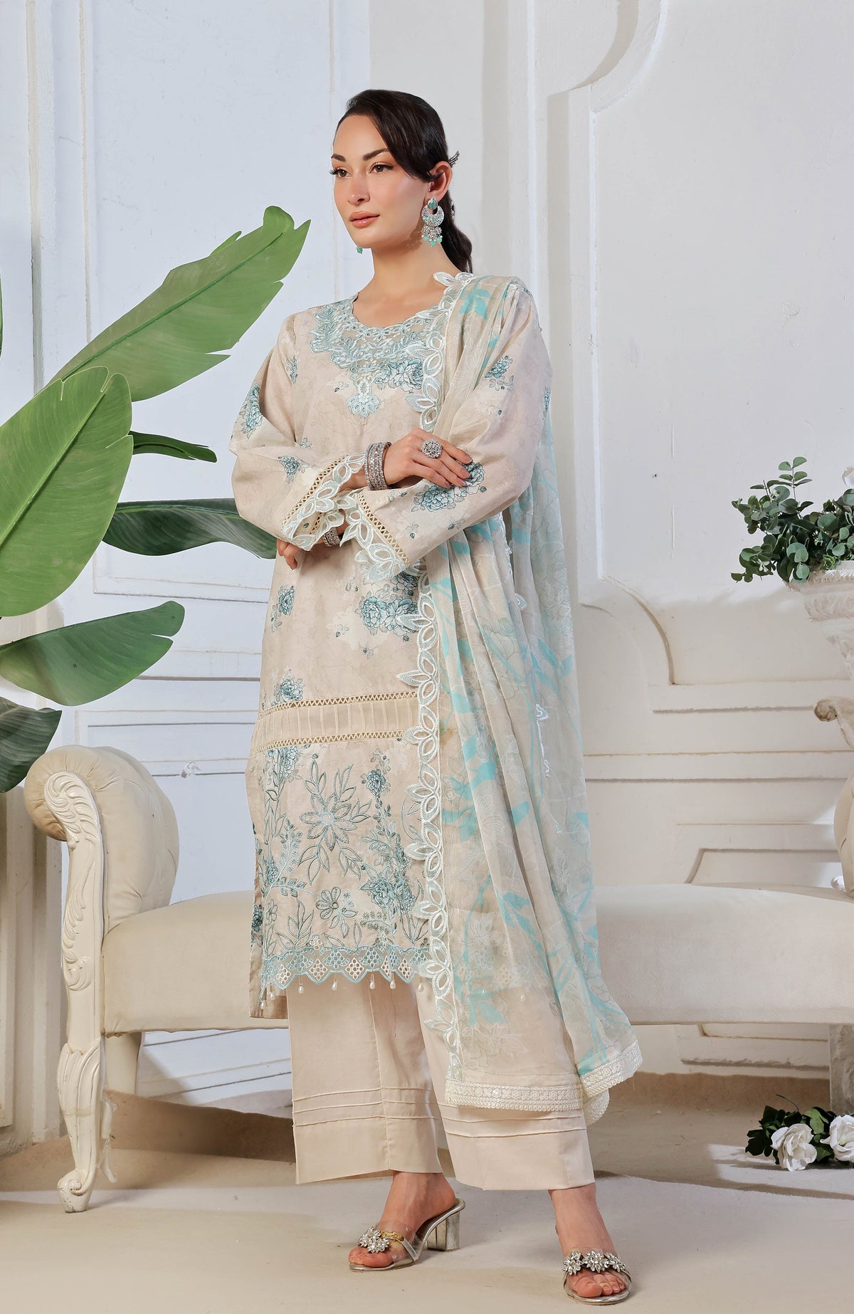 Al Zohaib | Applique Kari Cutwork Edit 25 | ACE-25-12 by Alzohaib - Designer Dress - Type: Ladies Clothes - Available at Libayah - 100% Original