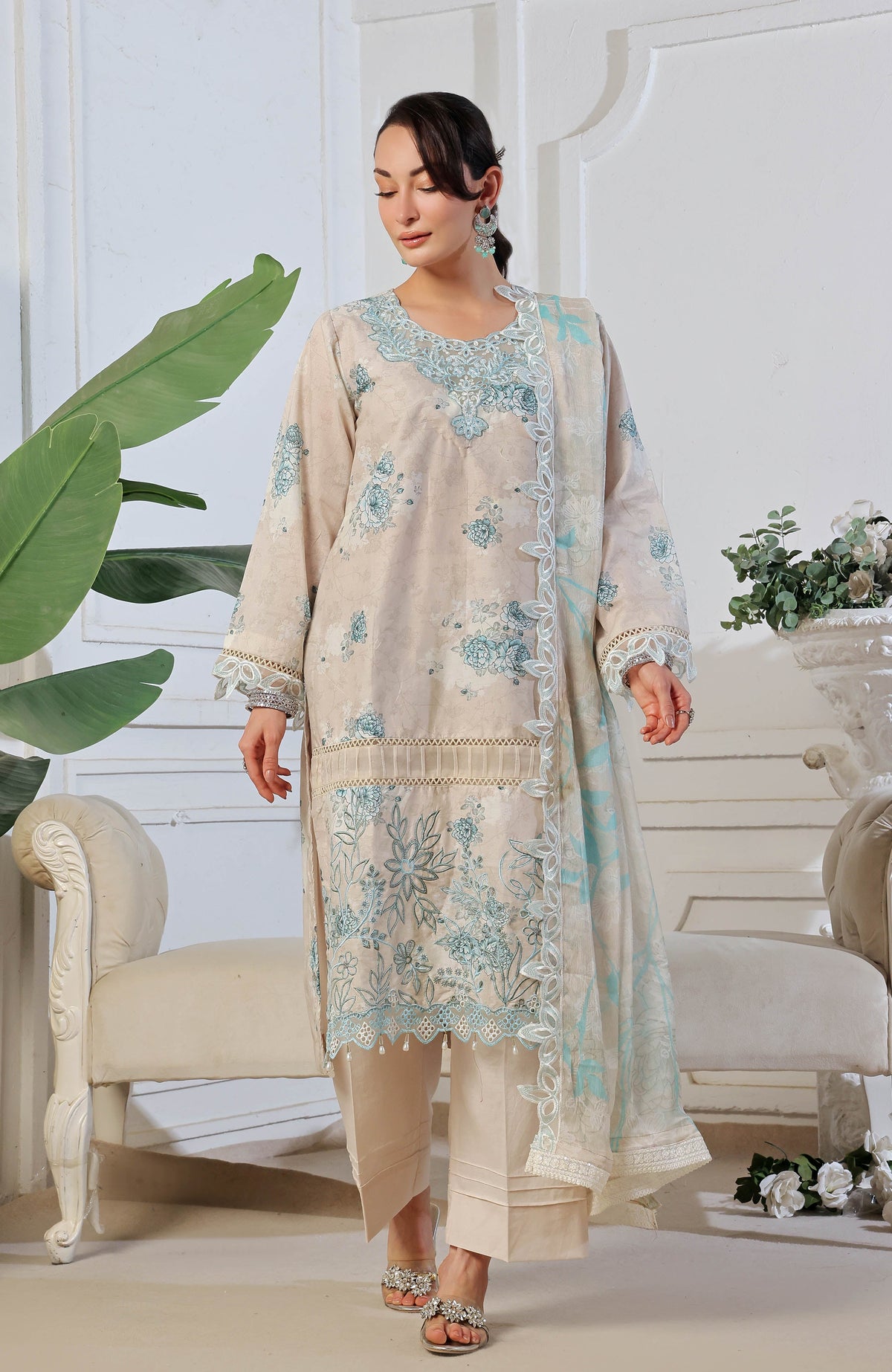 Al Zohaib | Applique Kari Cutwork Edit 25 | ACE-25-12 by Alzohaib - Designer Dress - Type: Ladies Clothes - Available at Libayah - 100% Original