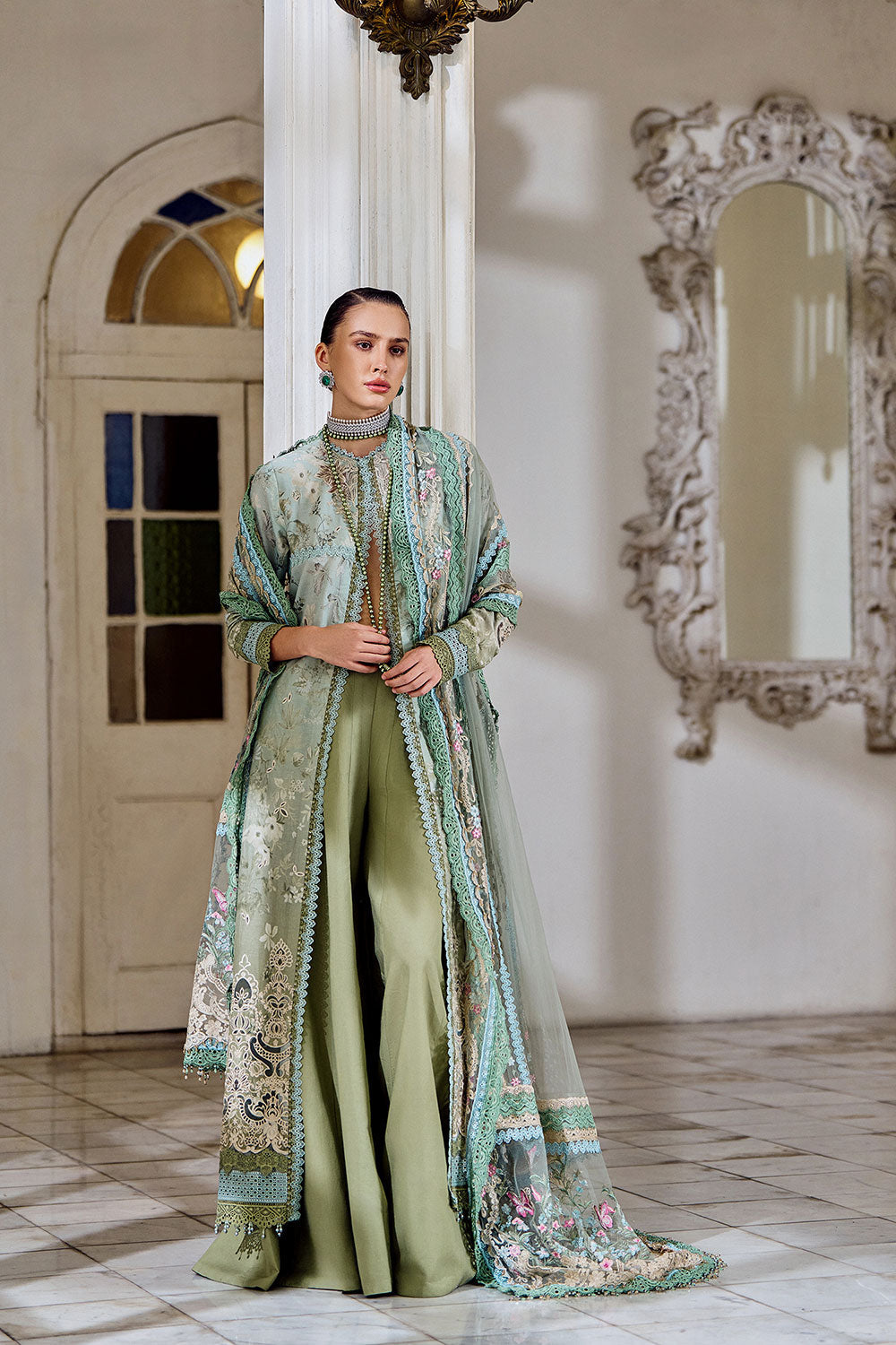Sobia Nazir | Luxury Lawn Eid 26 | 12A by Sobia Nazir - Designer Dress - Type : Luxury Dress - Available at Libayah - 100% Original
