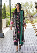 Elaf Premium | Printed Collection 24 | EEP-02A - Dark Floral by Elaf Premium - Designer Dress - Type: Ladies Clothes - Available at Libayah - 100% Original