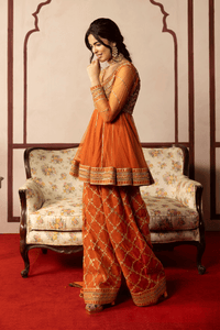 Erum Khan | Intezar e Eid | Rung-e-Miras - Designer Dress - Type : Ladies Clothes - Available at Libayah - 100% Original