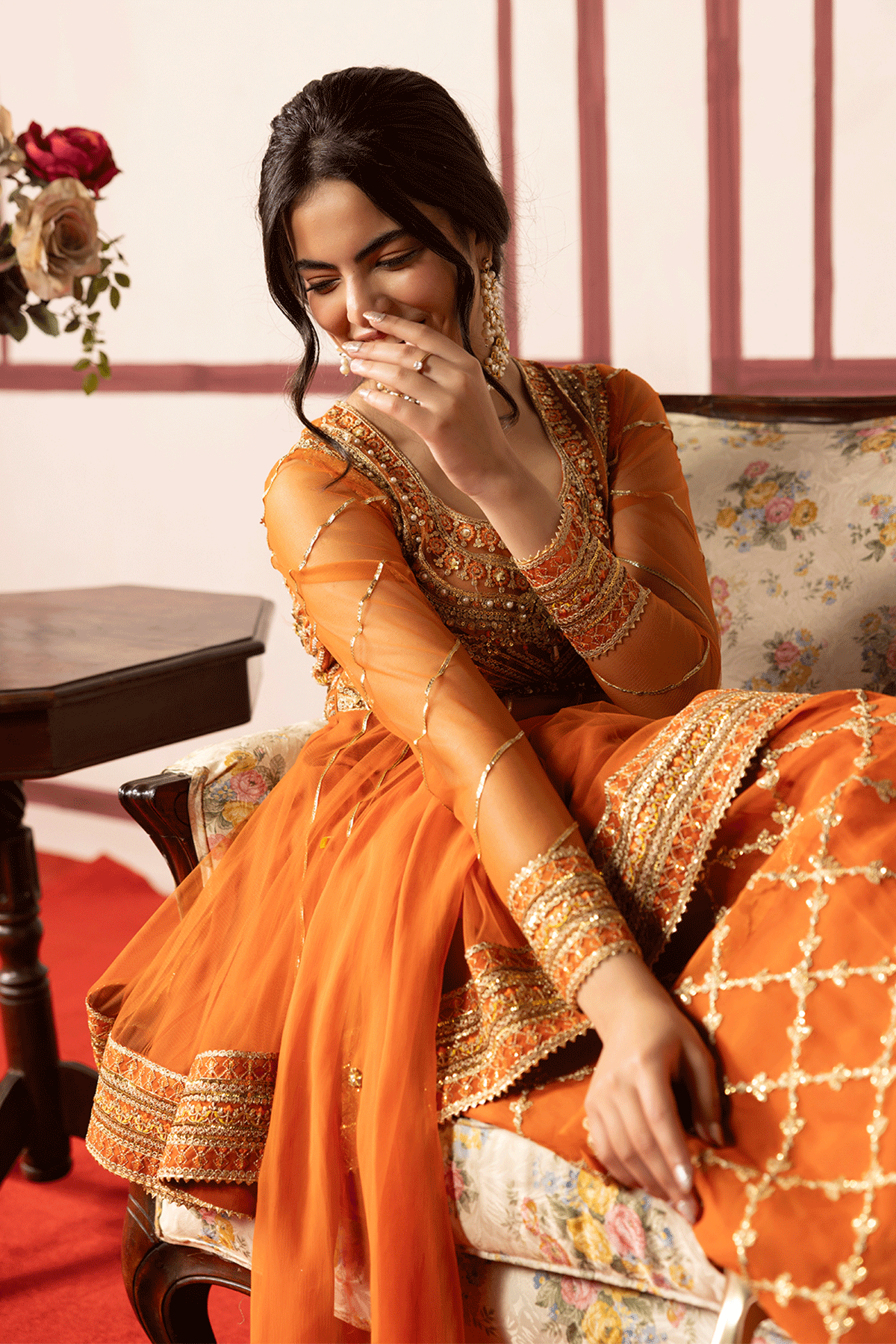 Erum Khan | Intezar e Eid | Rung-e-Miras - Designer Dress - Type : Ladies Clothes - Available at Libayah - 100% Original