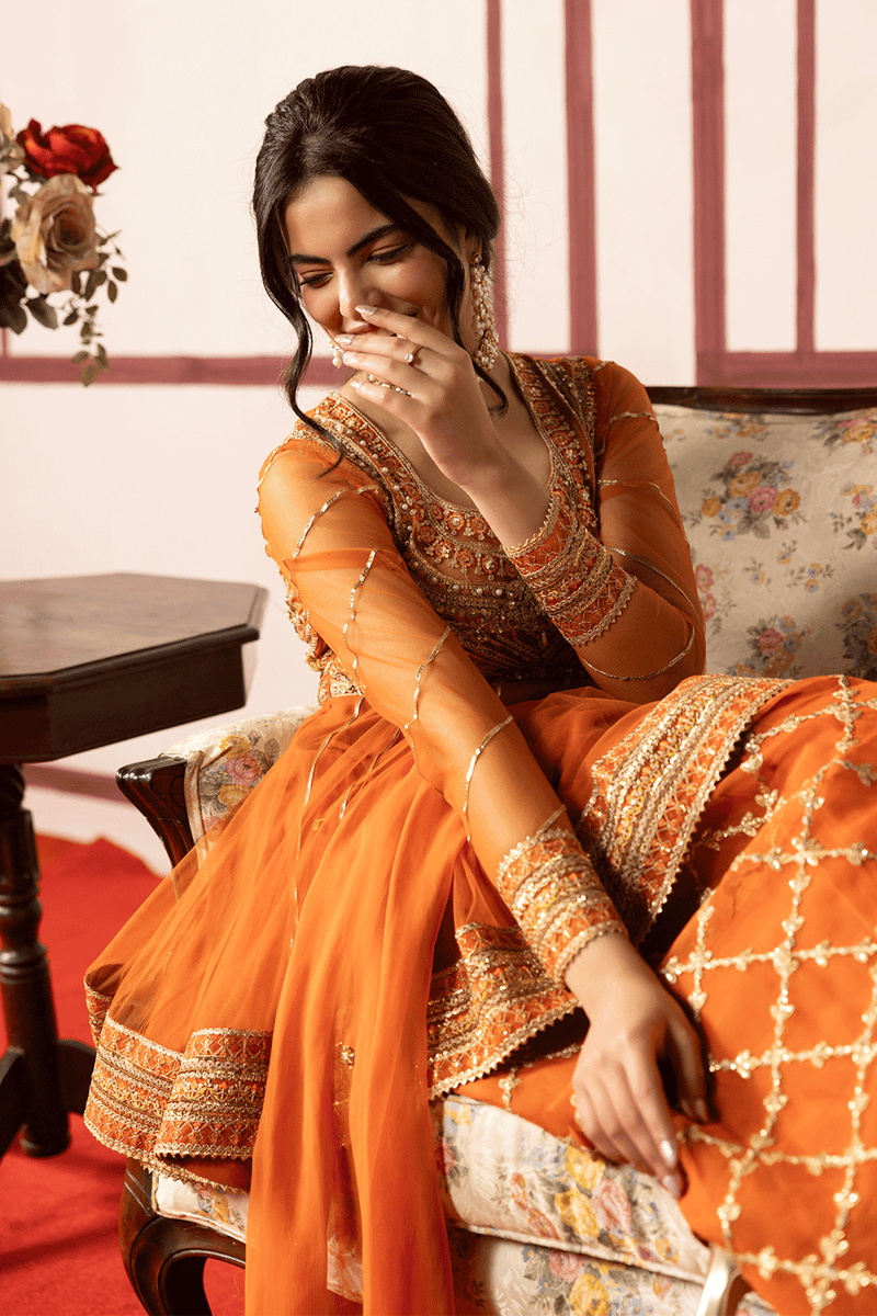 Erum Khan | Intezar e Eid | Rung-e-Miras - Designer Dress - Type : Ladies Clothes - Available at Libayah - 100% Original