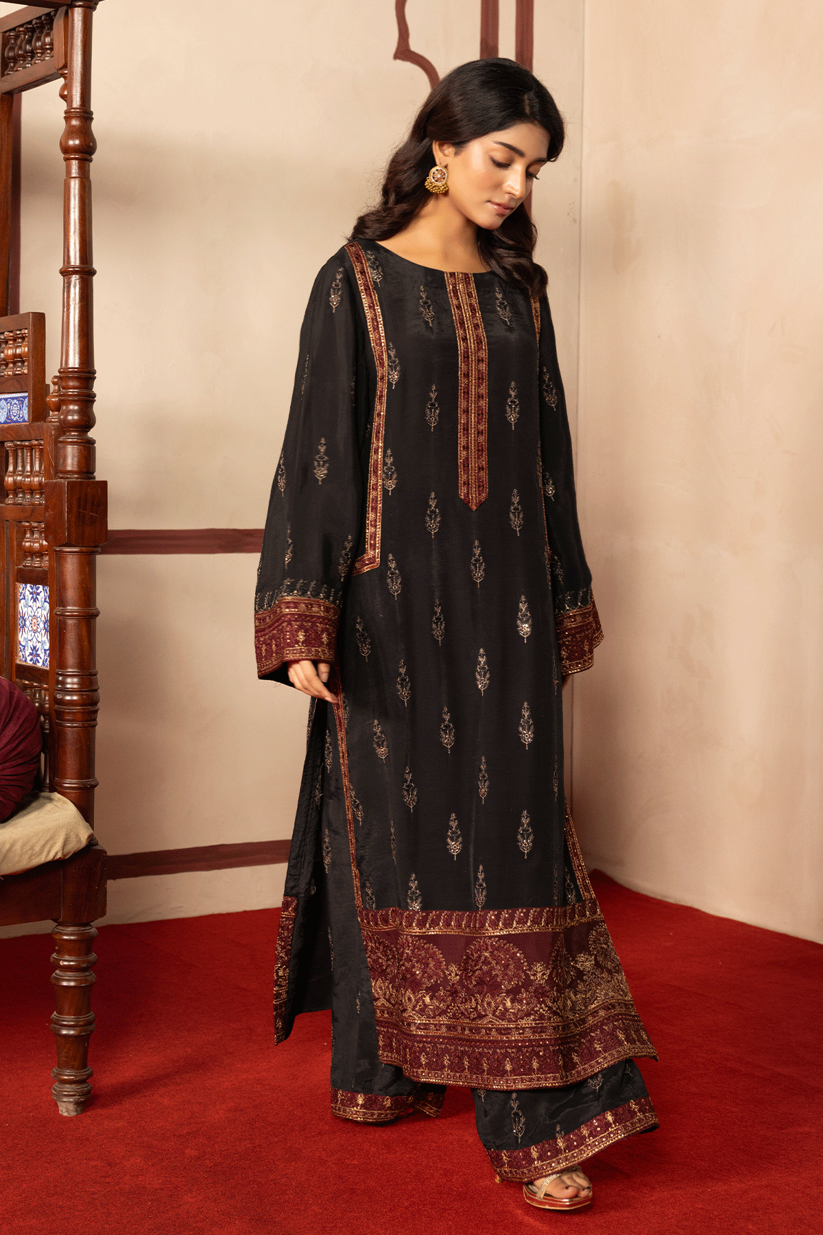 Erum Khan | Intezar e Eid | Riwayat - Designer Dress - Type : Ladies Clothes - Available at Libayah - 100% Original